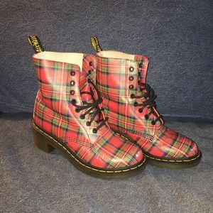 Red Plaid Doc Martens